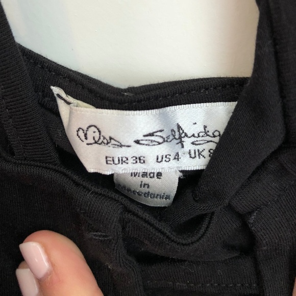 Mrs. Selfridge Black Cross Body Suit US 4 - Picture 3 of 3